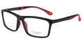 Cargar la imagen en la vista de la galería, pierre thomas ml655 black and red frame pierre thomas eyewear sportive plastic medium size frame black