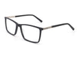 Cargar la imagen en la vista de la galería, pierre thomas ml625 black and silver frame pierre thomas eyewear casual elegante square eyewear black color