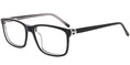 Cargar la imagen en la vista de la galería, pierre thomas ml630 black crystal frame pierre thomas eyewear casual elegant rectangle frame