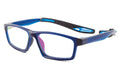 Cargar la imagen en la vista de la galería, pierre thomas ml 609 blue frame pierre thomas eyewear lentes de prescripcion pierre thomas sportive en color negro
