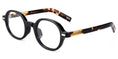 Cargar la imagen en la vista de la galería, pierre thomas ml642 demi frame pierre thomas eyewear casual elegant small square and round frame black