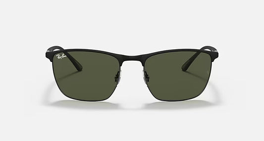 Ray Ban 3686 Black Silver Green