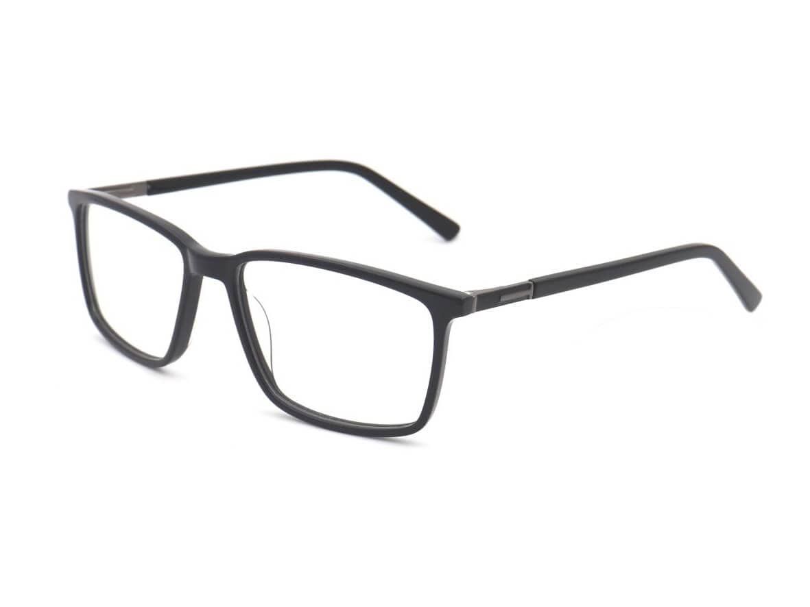 pierre thomas ml628 black  and crystal frame pierre thomas eyewear casual elegant square eyewear black color