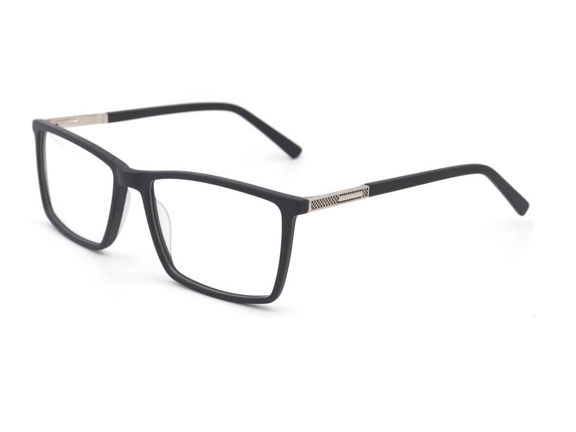 pierre thomas ml625 black and silver frame pierre thomas eyewear casual elegante square eyewear black color