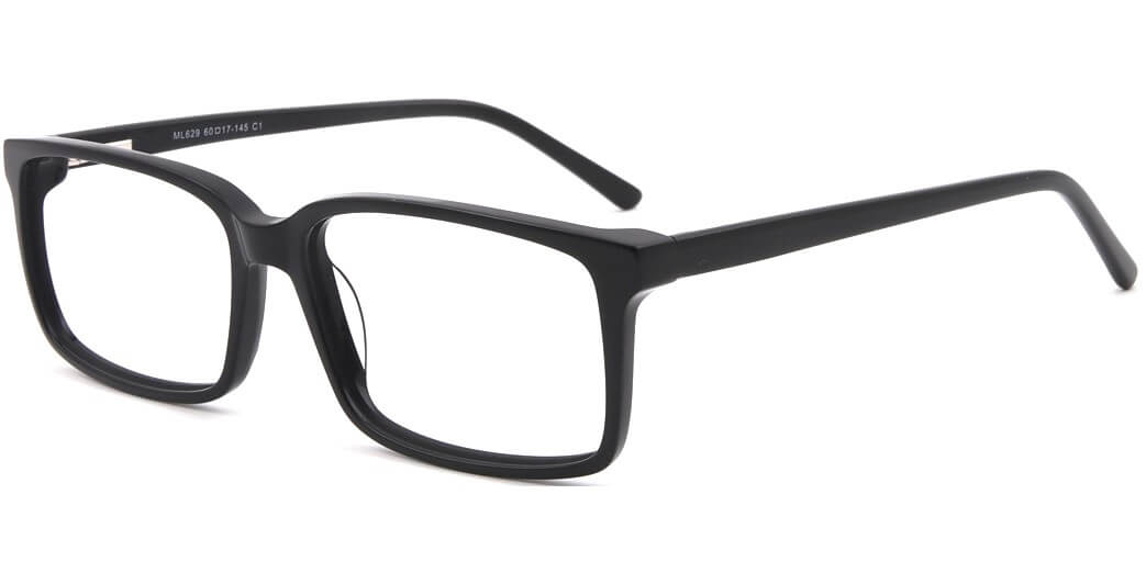 pierre thomas ml629 black frame pierre thomas eyewear casual elegant square eyewear black color