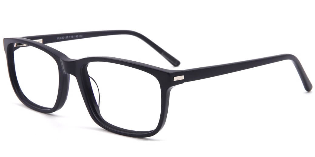 pierre thomas ml630 black frame pierre thomas eyewear casual elegant rectangle frame