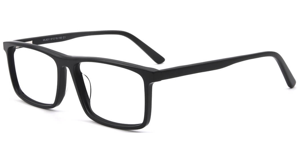 pierre thomas ml631 black frame pierre thomas eyewear casual elegant rectangle frame