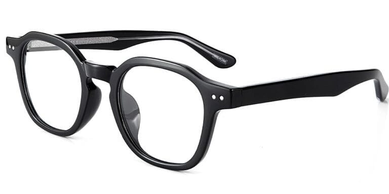 pierre thomas ml640 black frame pierre thomas eyewear casual elegant small square and round frame black