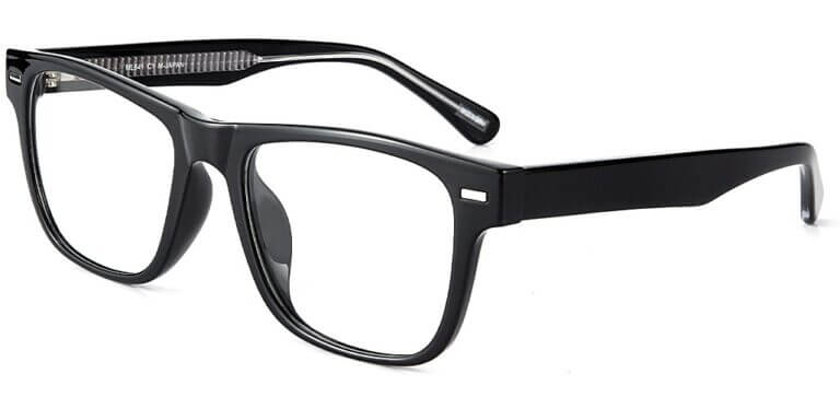 pierre thomas ml641 black frame pierre thomas eyewear casual elegant small square and round frame black