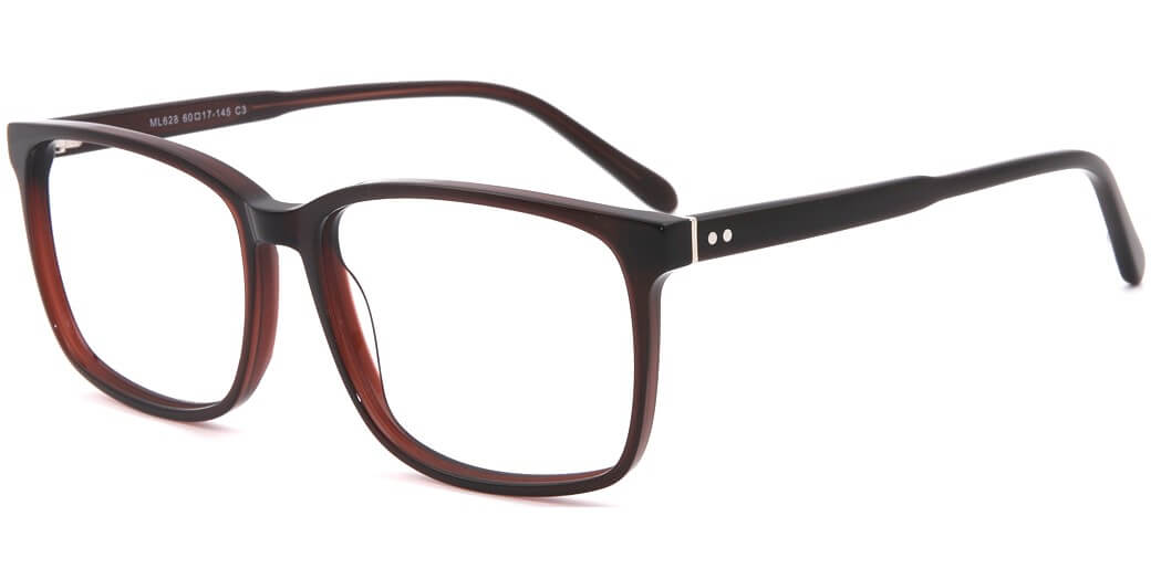 pierre thomas ml628 brown frame pierre thomas eyewear casual elegant square eyewear black color