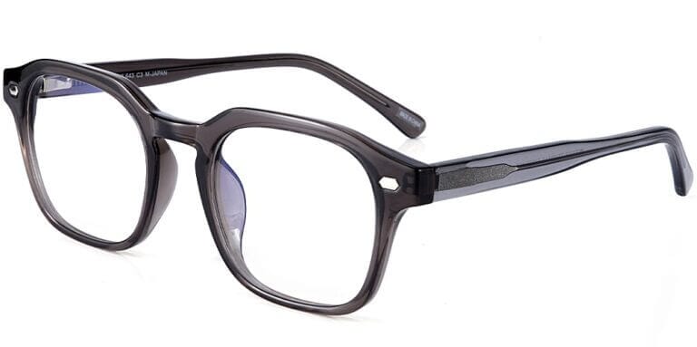 pierre thomas ml643 dark grey frame pierre thomas eyewear casual elegant small square and round frame dark grey