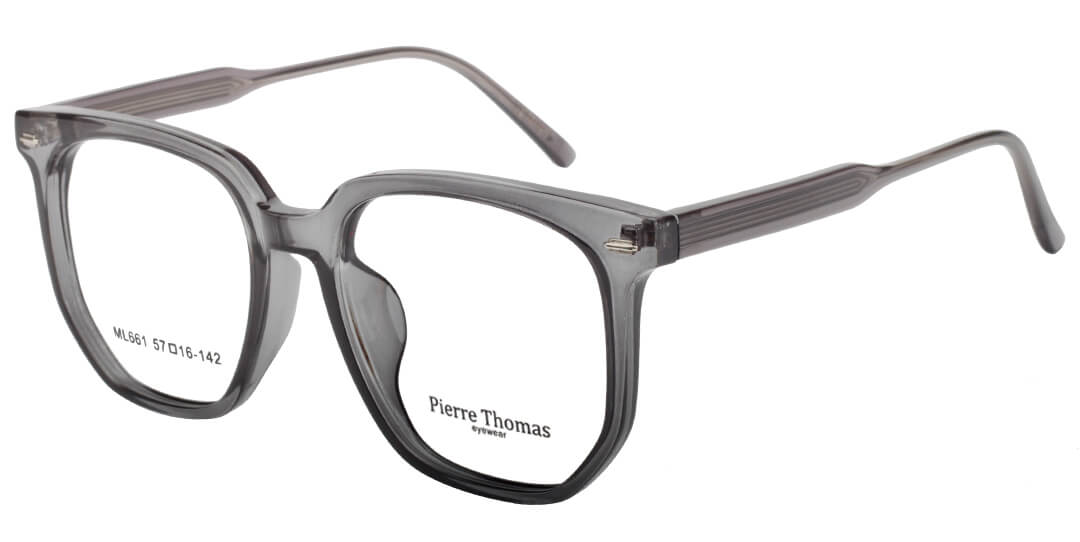 pierre thomas ml661 dark grey frame pierre thomas eyewear casual plastic frame large size pierre thomas