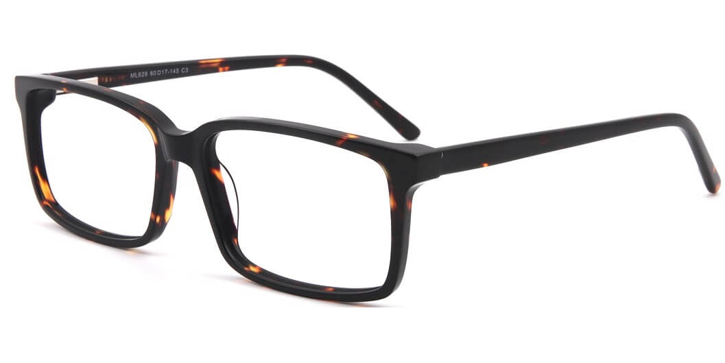 pierre thomas ml629 demi frame pierre thomas eyewear casual elegant square eyewear black color