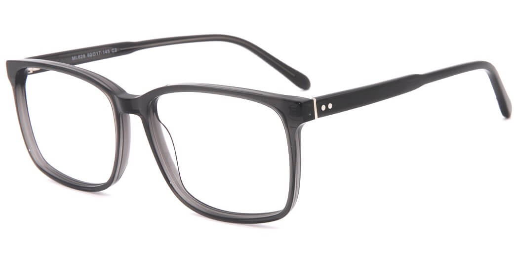 pierre thomas ml628 grey frame pierre thomas eyewear casual elegant square eyewear black color