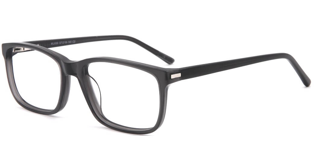 pierre thomas ml630 grey frame pierre thomas eyewear casual elegant rectangle frame