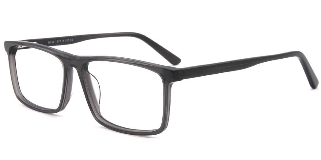 pierre thomas ml631 grey frame pierre thomas eyewear casual elegant rectangle frame