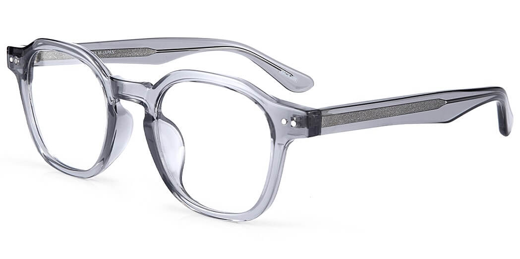 pierre thomas ml640 grey frame pierre thomas eyewear casual elegant small square and round frame black