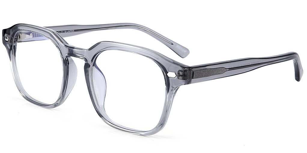 pierre thomas ml643 grey frame pierre thomas eyewear casual elegant small square and round frame dark grey