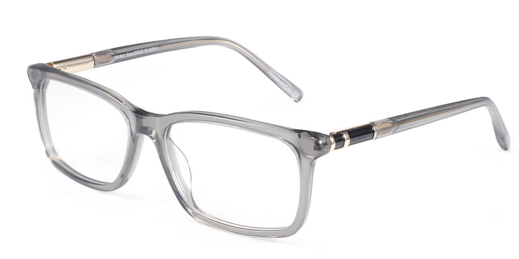 pierre thomas ml651 grey frame pierre thomas eyewear casual elegant square medium black