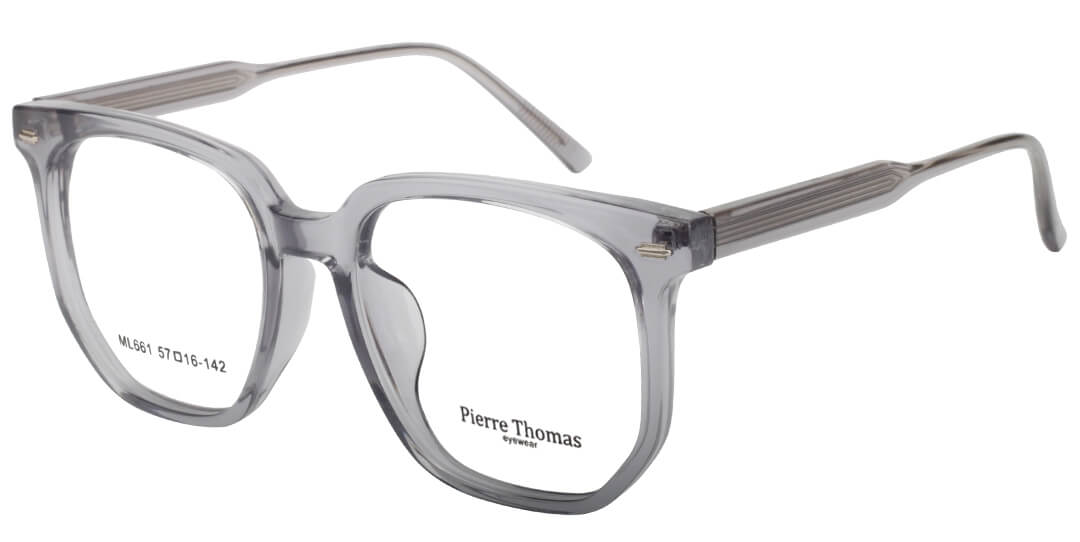 pierre thomas ml661 grey frame pierre thomas eyewear casual plastic frame large size pierre thomas