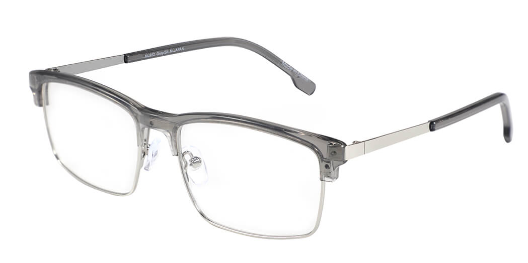 pierre thomas ml652 grey/silver frame pierre thomas eyewear casual elegant metal square black and gold