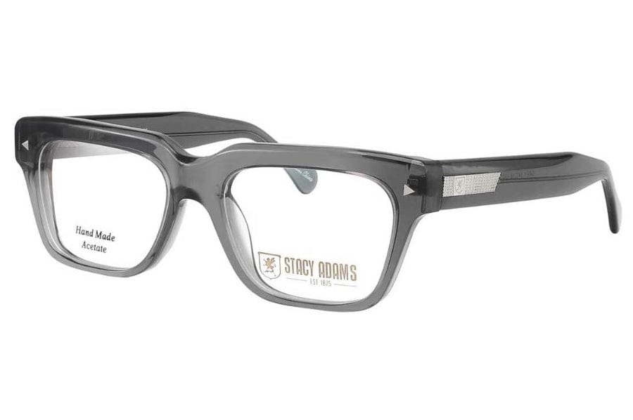 stacy adams 1134 grey frame stacy adams eyewear stacey adams prescription glasses thick frame color black