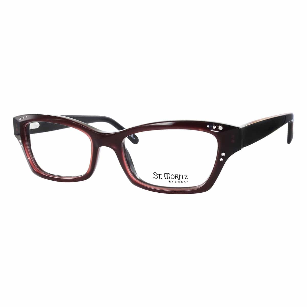 ST APRIL Maroon FRAME ST MORITZ eyewear