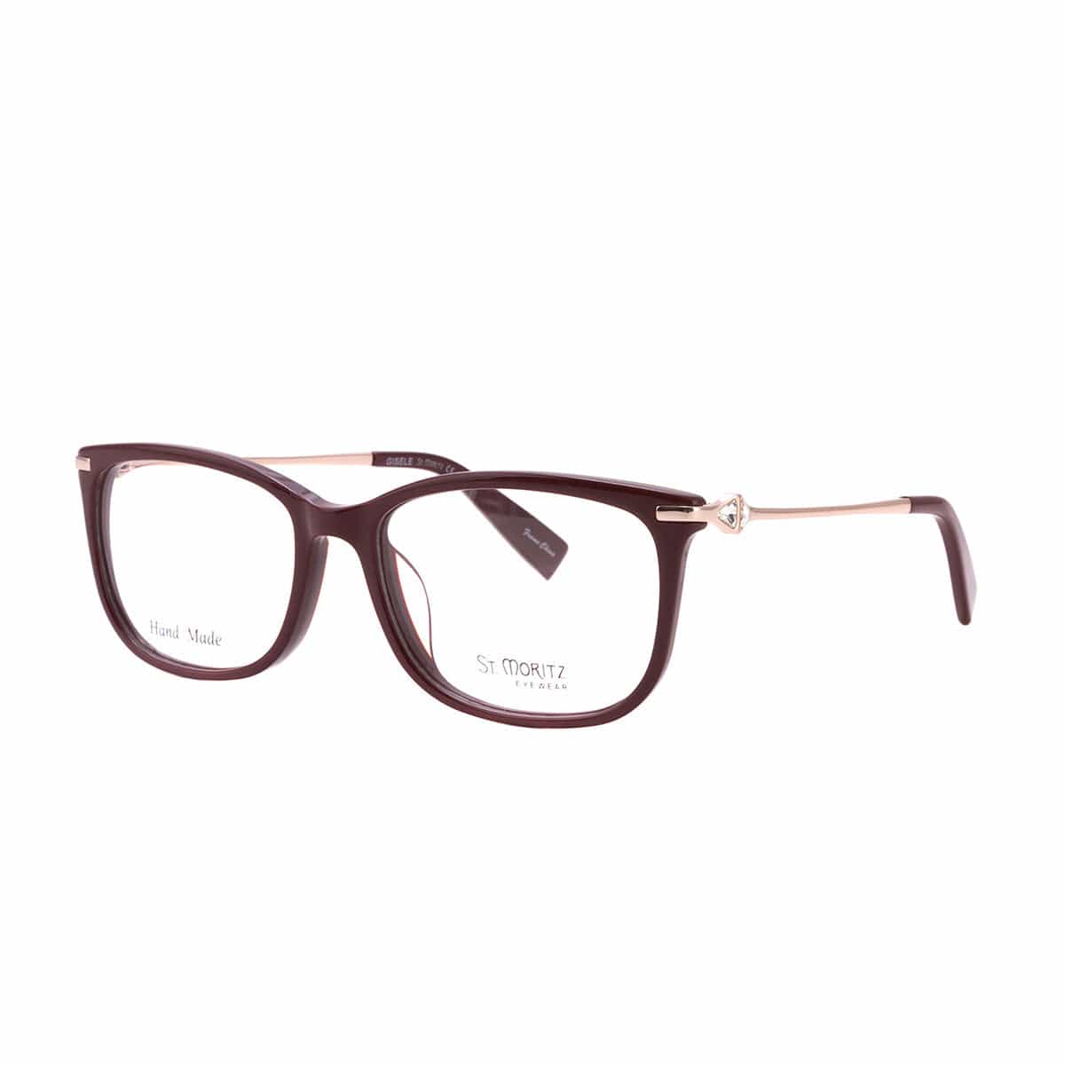 ST GISELE Maroon FRAME ST MORITZ eyewear