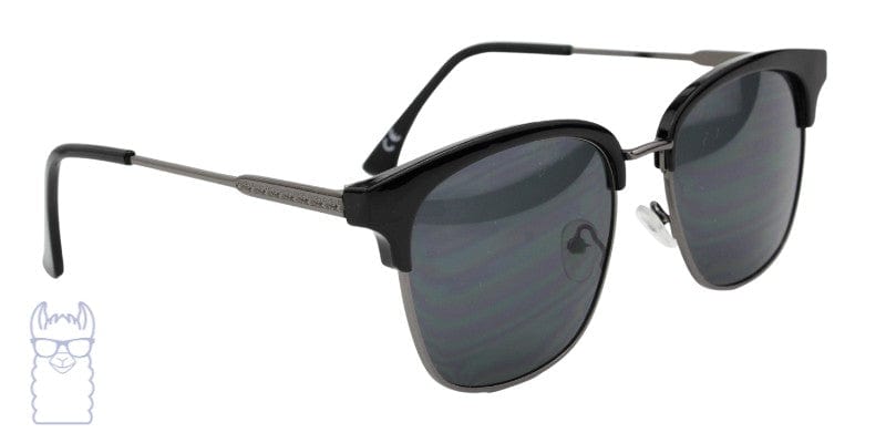 summer big clubmast rx sunglasses EC ORIGINALS eyewear lentes de sol unisex estilo clubmaster negro con borde dorado